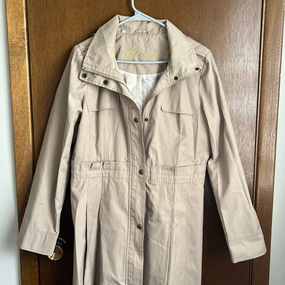 Guess Women's Trench Coat tan